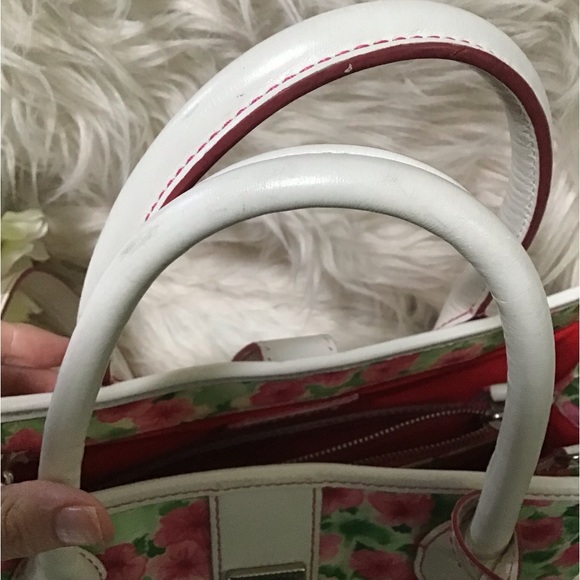 (1373) Dooney petunia floral spring satchel vintage pattern🌸🌸🌸 - Picture 8 of 16